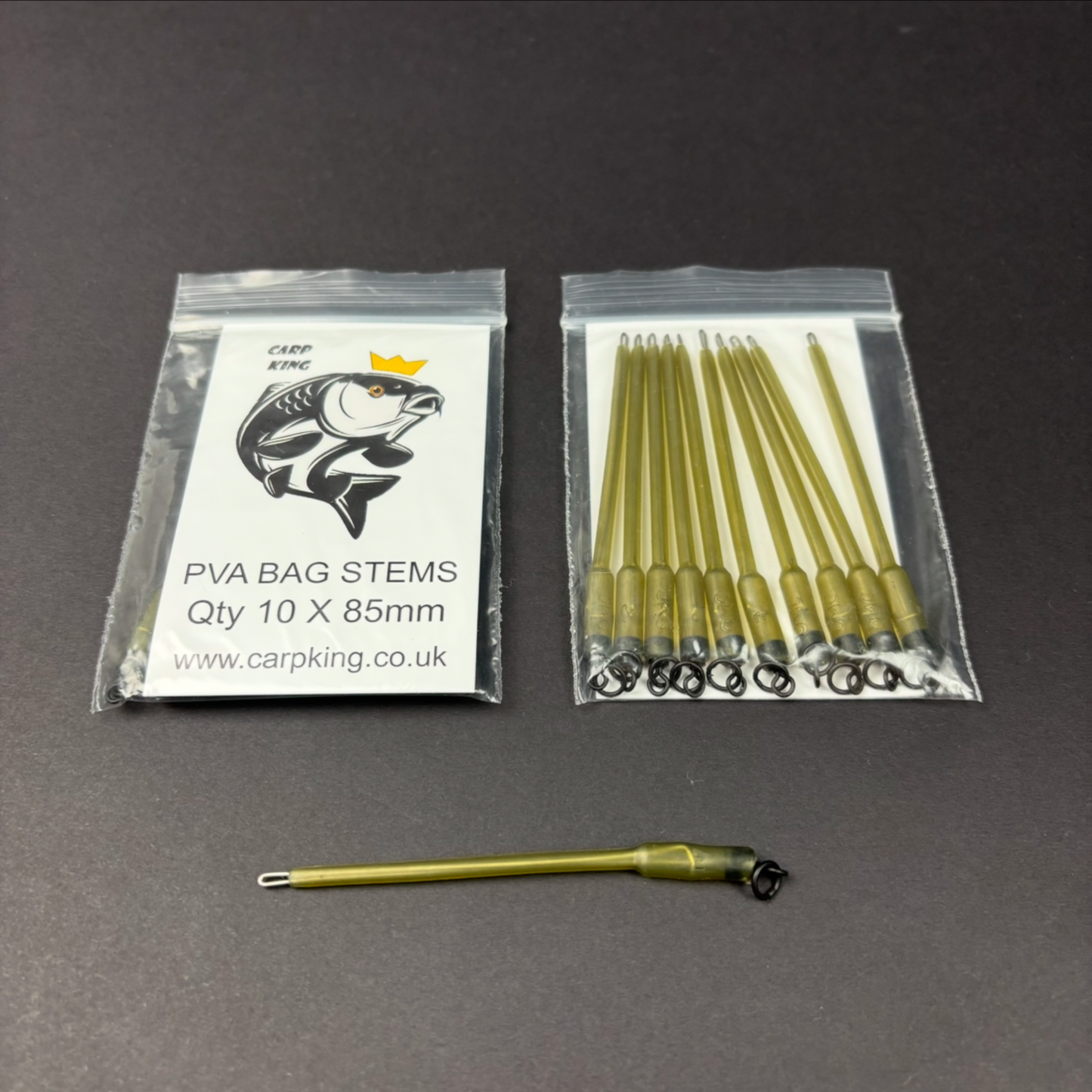 PVA solid bag stems quick change - 2 sizes 70mm / 85mm