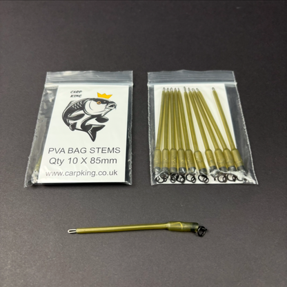 PVA solid bag stems quick change - 2 sizes 70mm / 85mm