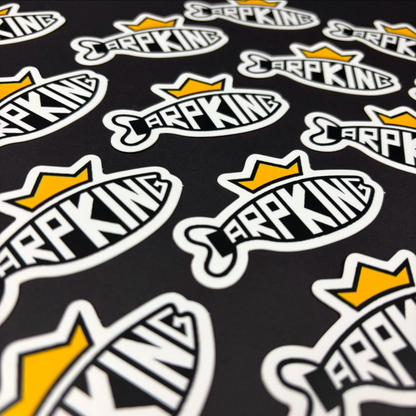 Carp King Bucket stickers