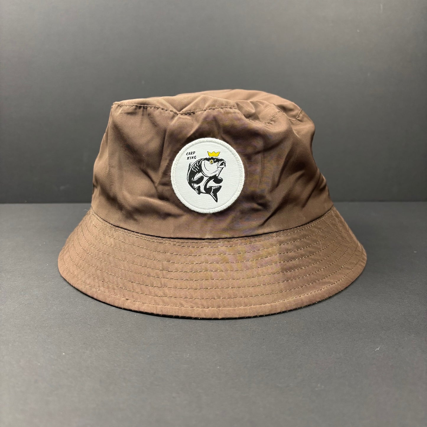 Reversible Bucket Hat - GREEN/BROWN OR BLACK/GREY