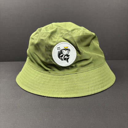 Reversible Bucket Hat - GREEN/BROWN OR BLACK/GREY