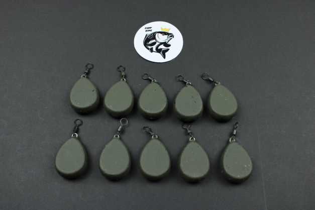 LEAD FISHING WEIGHTS / SINKERS - 4 VARIOUS TYPES ALL WEED GREEN COLOUR