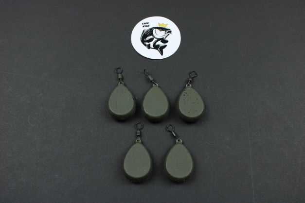 LEAD FISHING WEIGHTS / SINKERS - 4 VARIOUS TYPES ALL WEED GREEN COLOUR