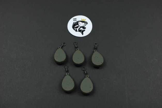 LEAD FISHING WEIGHTS / SINKERS - 4 VARIOUS TYPES ALL WEED GREEN COLOUR