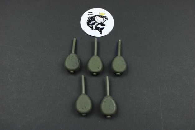 LEAD FISHING WEIGHTS / SINKERS - 4 VARIOUS TYPES ALL WEED GREEN COLOUR