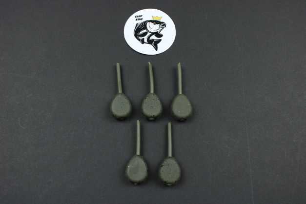 LEAD FISHING WEIGHTS / SINKERS - 4 VARIOUS TYPES ALL WEED GREEN COLOUR