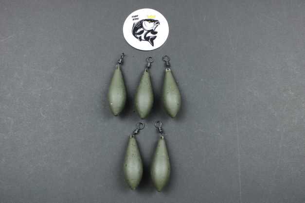 LEAD FISHING WEIGHTS / SINKERS - 4 VARIOUS TYPES ALL WEED GREEN COLOUR